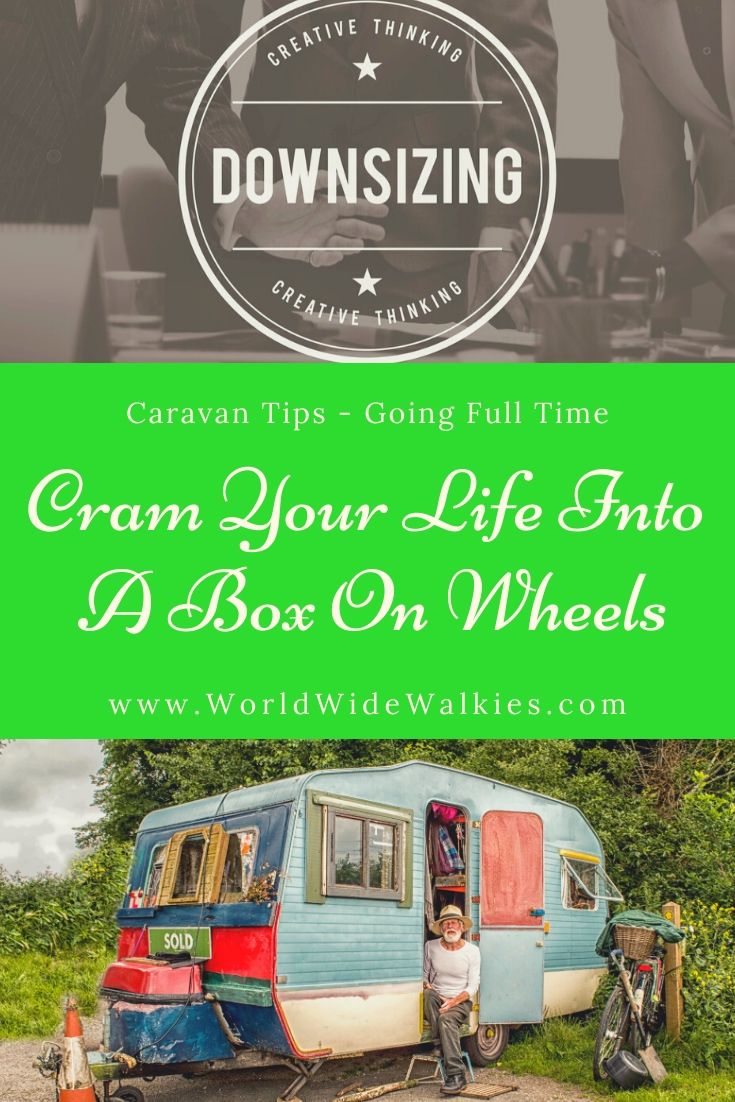 Cram Your Life Into a Box On Wheels Pin