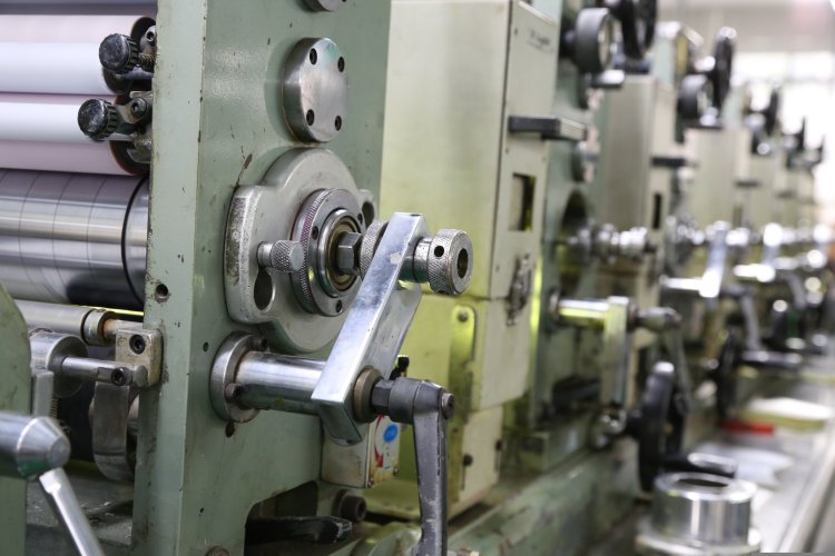 An offset printing press