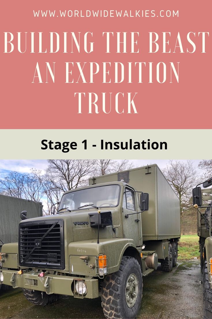 Overland Truck Build Insulation Pin