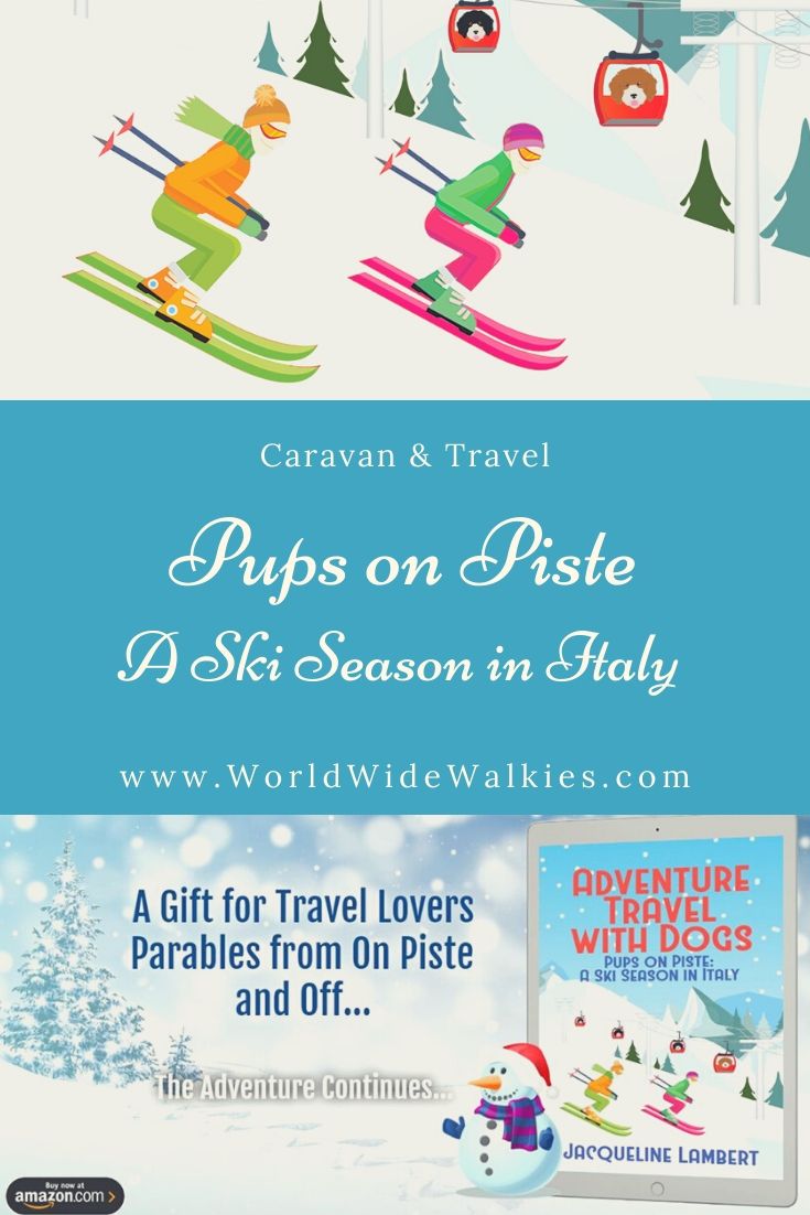 Pups on Piste Book PIn White Writing