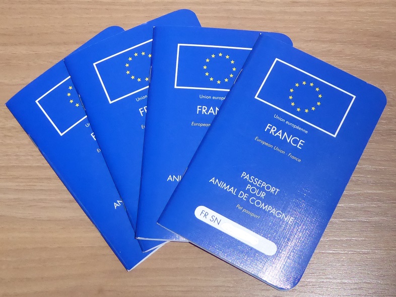 Four French pet passports
