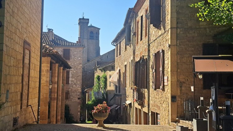 View of a street leading off the square, Cordes-sur-Ciel