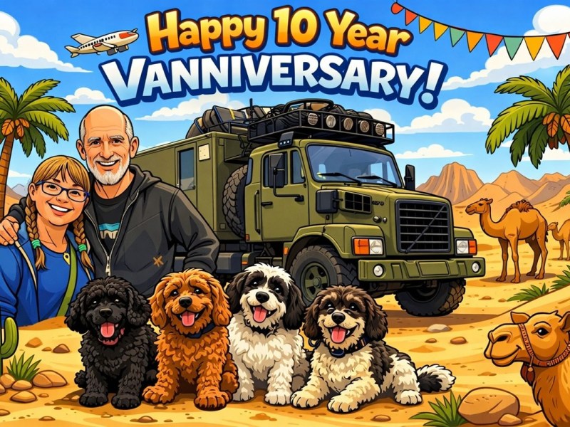 10 Years On The Road Full Time! First as Adventure Caravanners – Then as Grumpy Old&nbsp;Truckers…